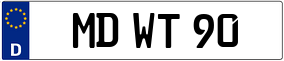 Trailer License Plate